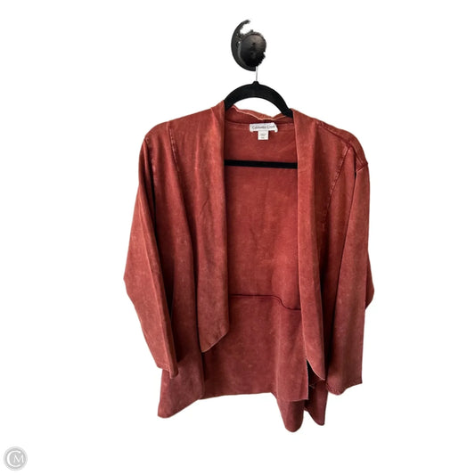 Cardigan By Coldwater Creek In Orange, Size: Xlp