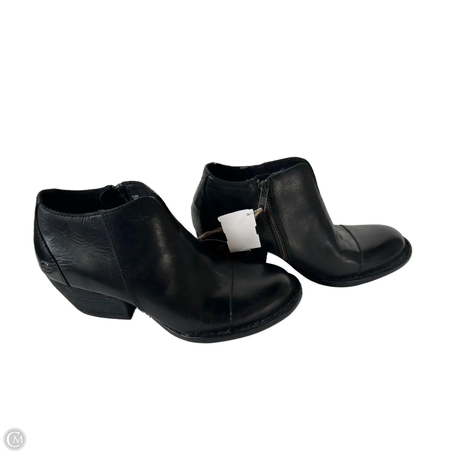 Boots Ankle Heels By Born In Black, Size: 8.5