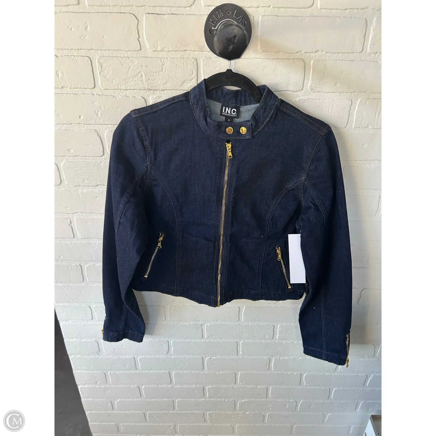 Jacket Denim By Inc In Blue Denim, Size: M