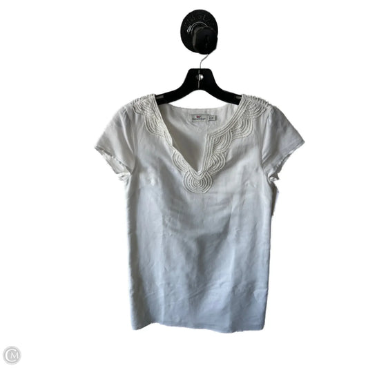 Dress Casual Short By Vineyard Vines In White, Size: Xxs