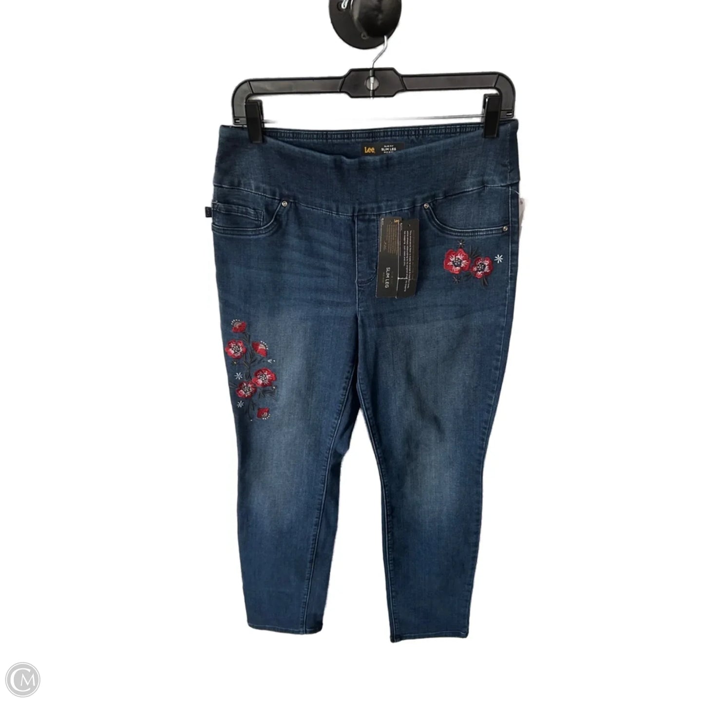 Jeans Jeggings By Lee In Blue Denim, Size: 8