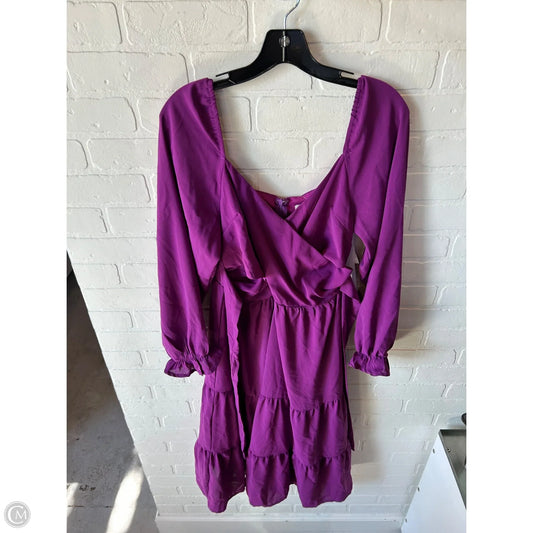 Dress Party Midi By She + Sky In Purple, Size: L
