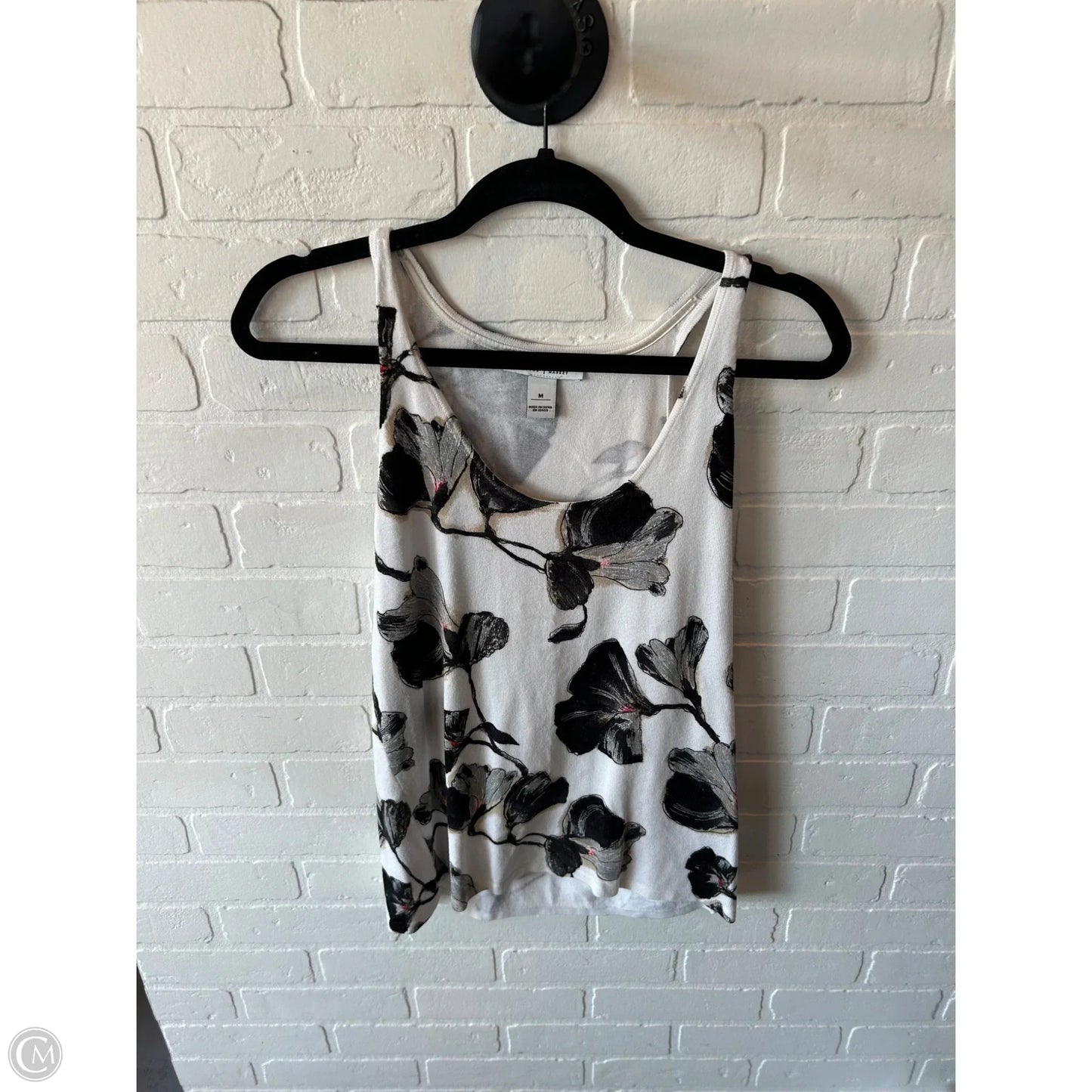 Sweater Short Sleeve By White House Black Market In Black & White, Size: M