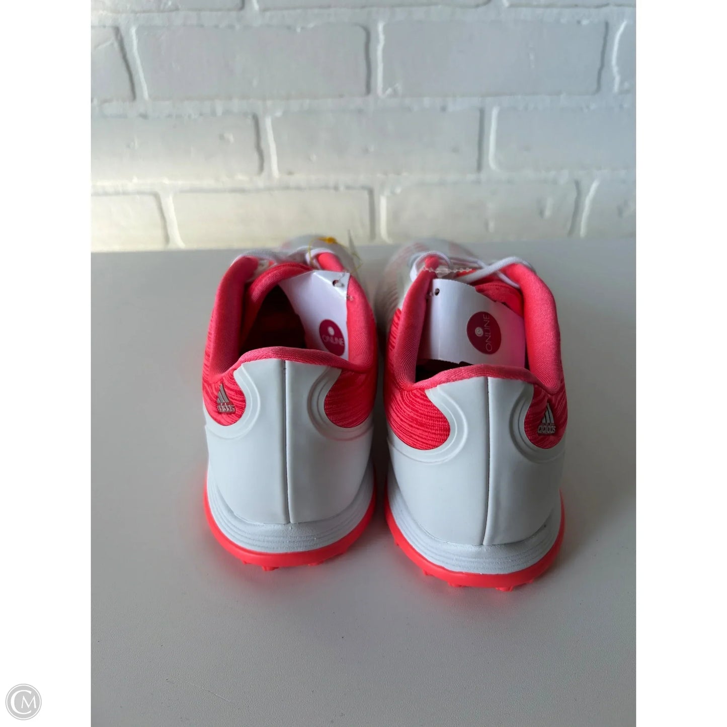 Shoes Athletic By Adidas In Pink & White, Size: 8
