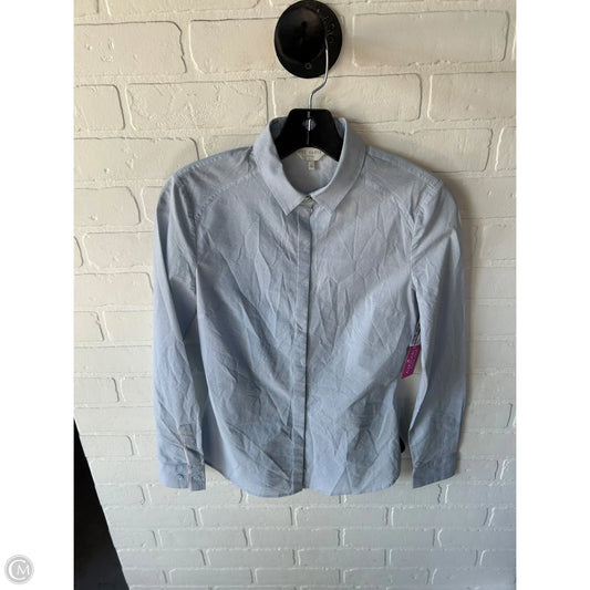 Top Long Sleeve By Ted Baker In Blue, Size: Xs