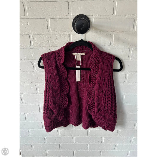 Vest Sweater By Cmb In Red, Size: S