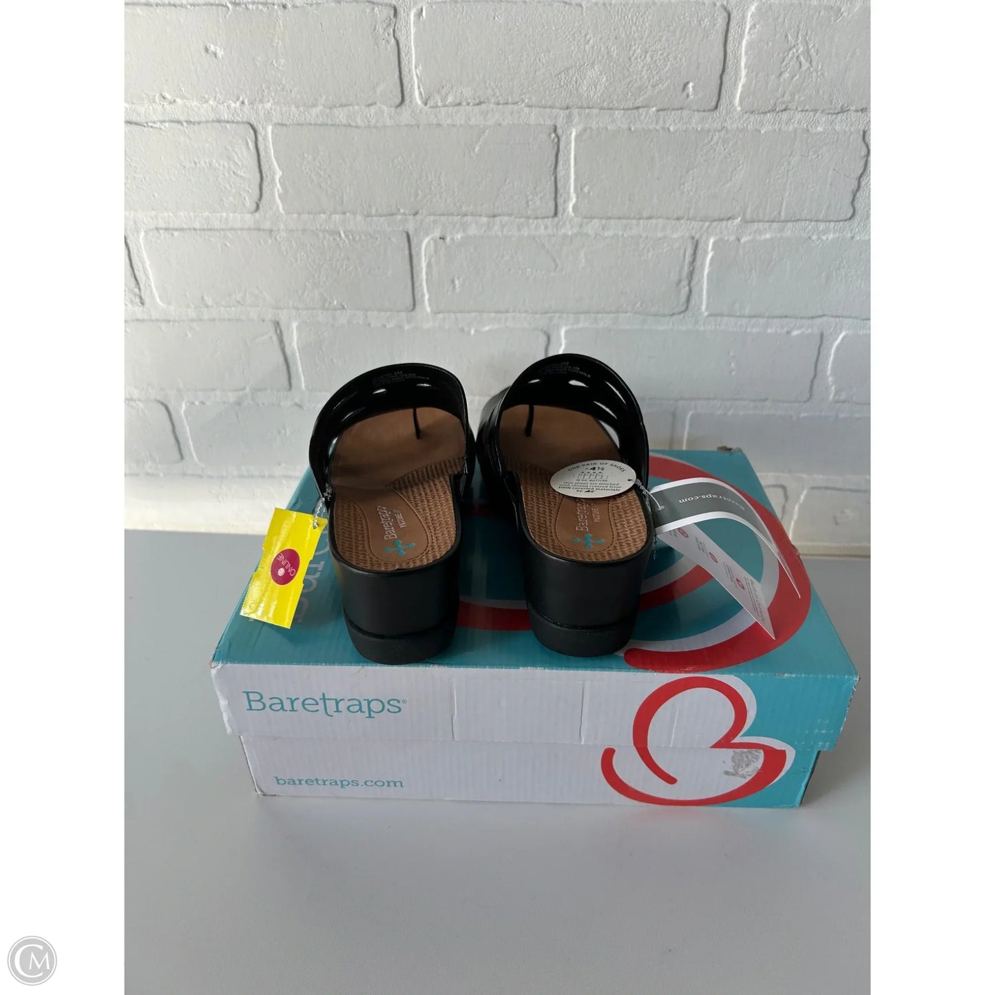 Sandals Heels Wedge By Lamb In Black, Size: 8