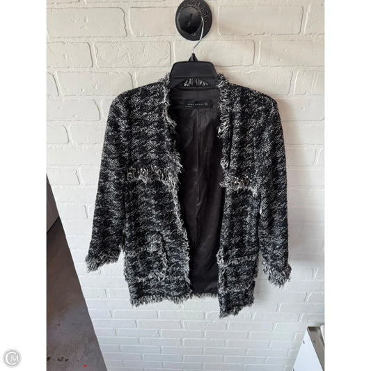 Blazer By Zara Women In Black & White, Size: S