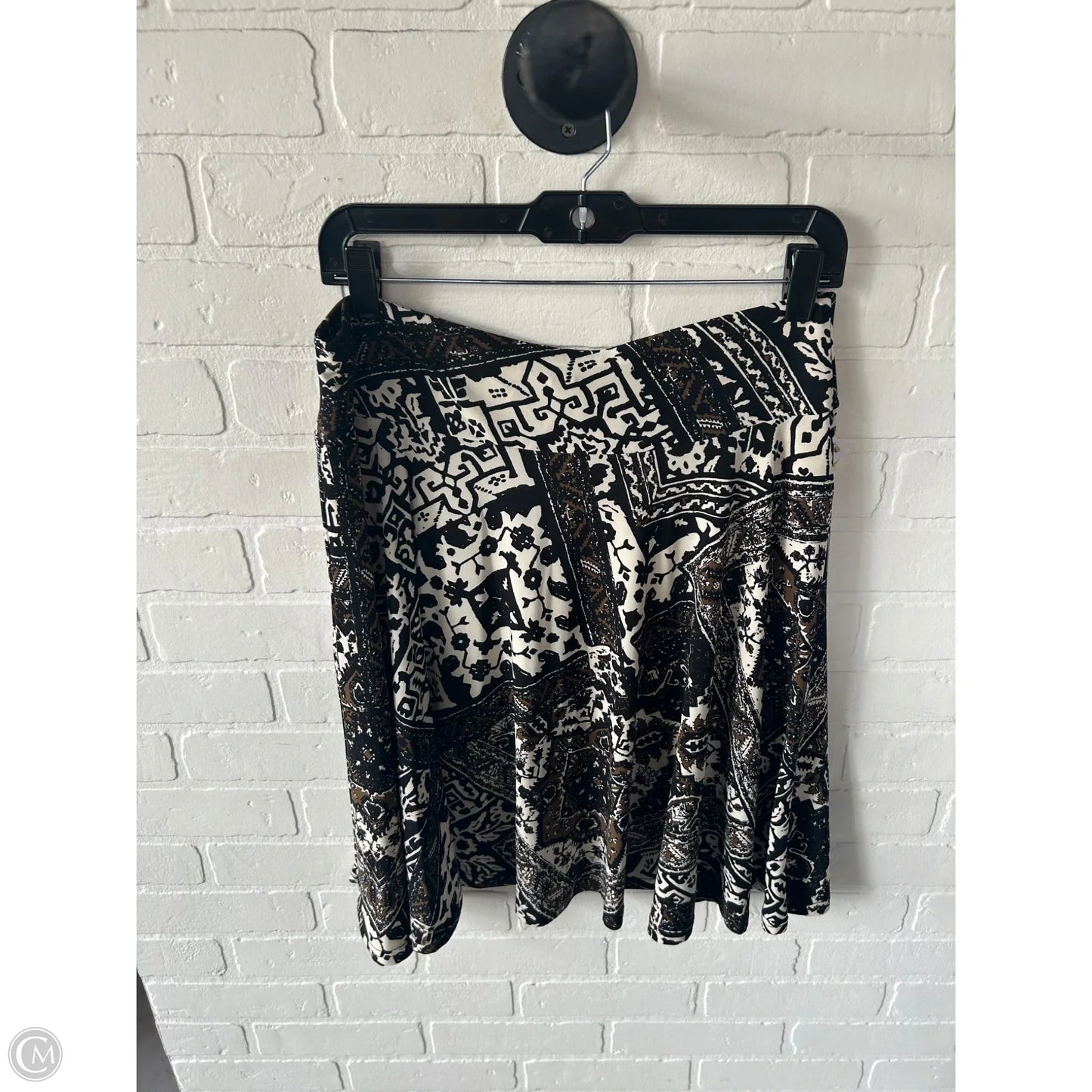 Skirt Mini & Short By Chaps In Black & Cream, Size: 8