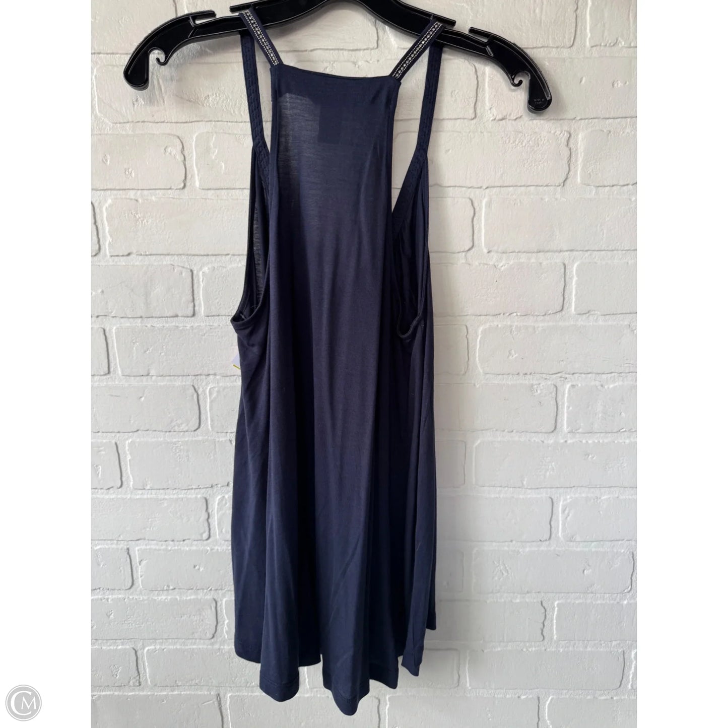 Top Sleeveless By H&m In Blue & Silver, Size: S