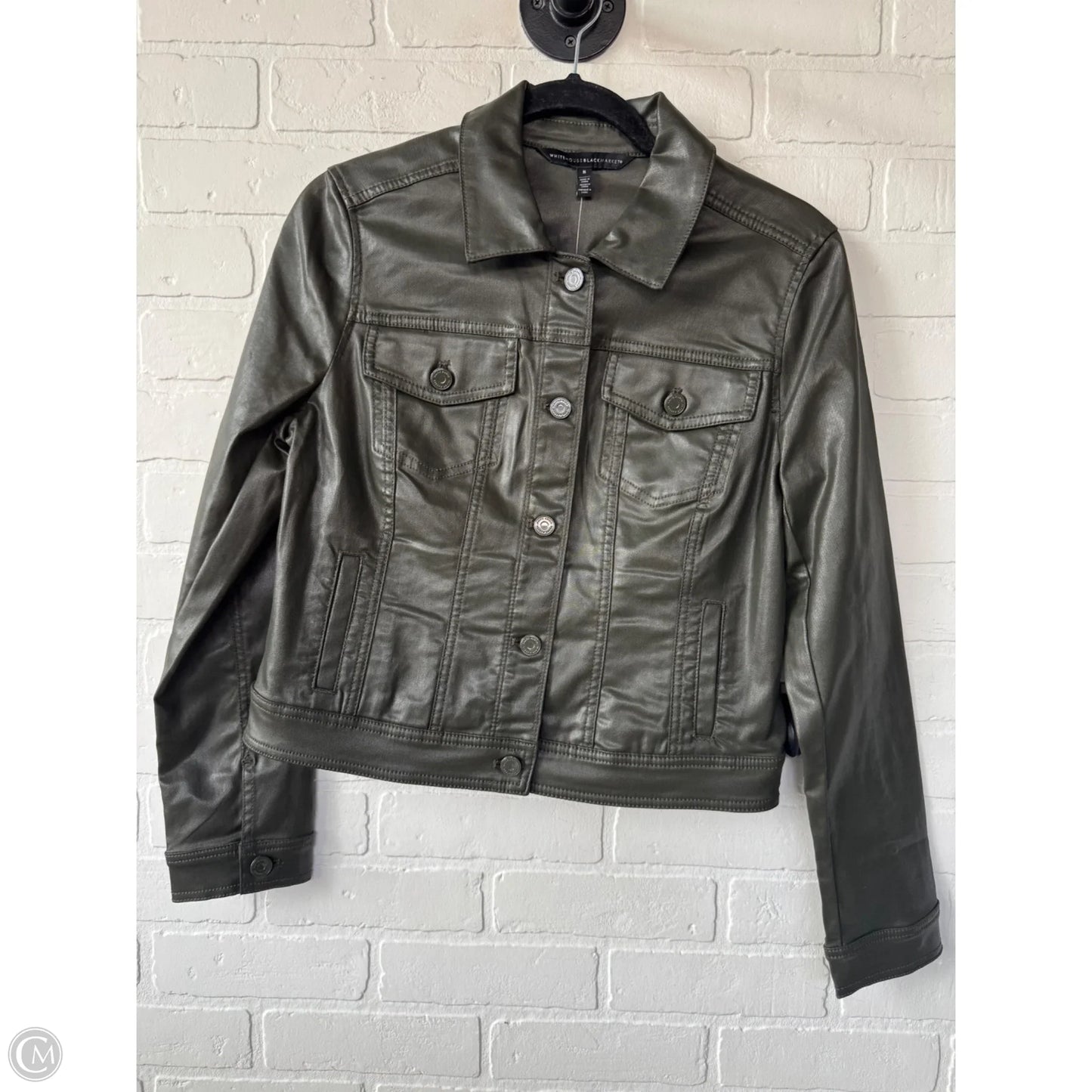 Jacket Denim By White House Black Market In Green, Size: M