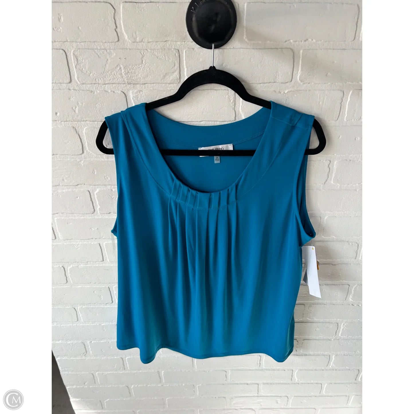 Top Sleeveless By Jones New York In Blue, Size: 2x