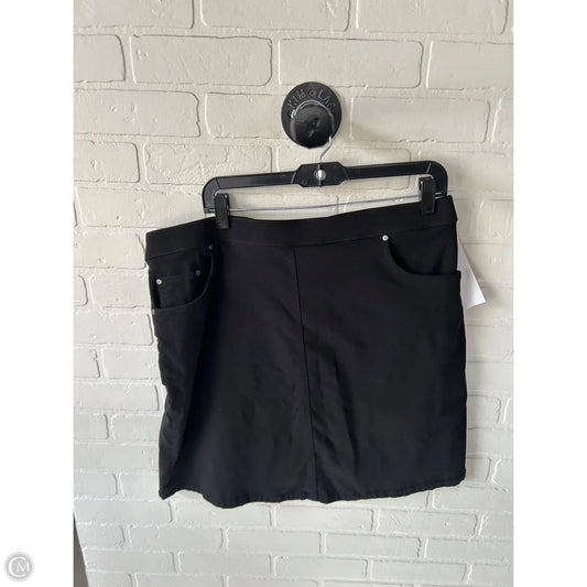 Skort By Hearts Of Palm In Black, Size: 16