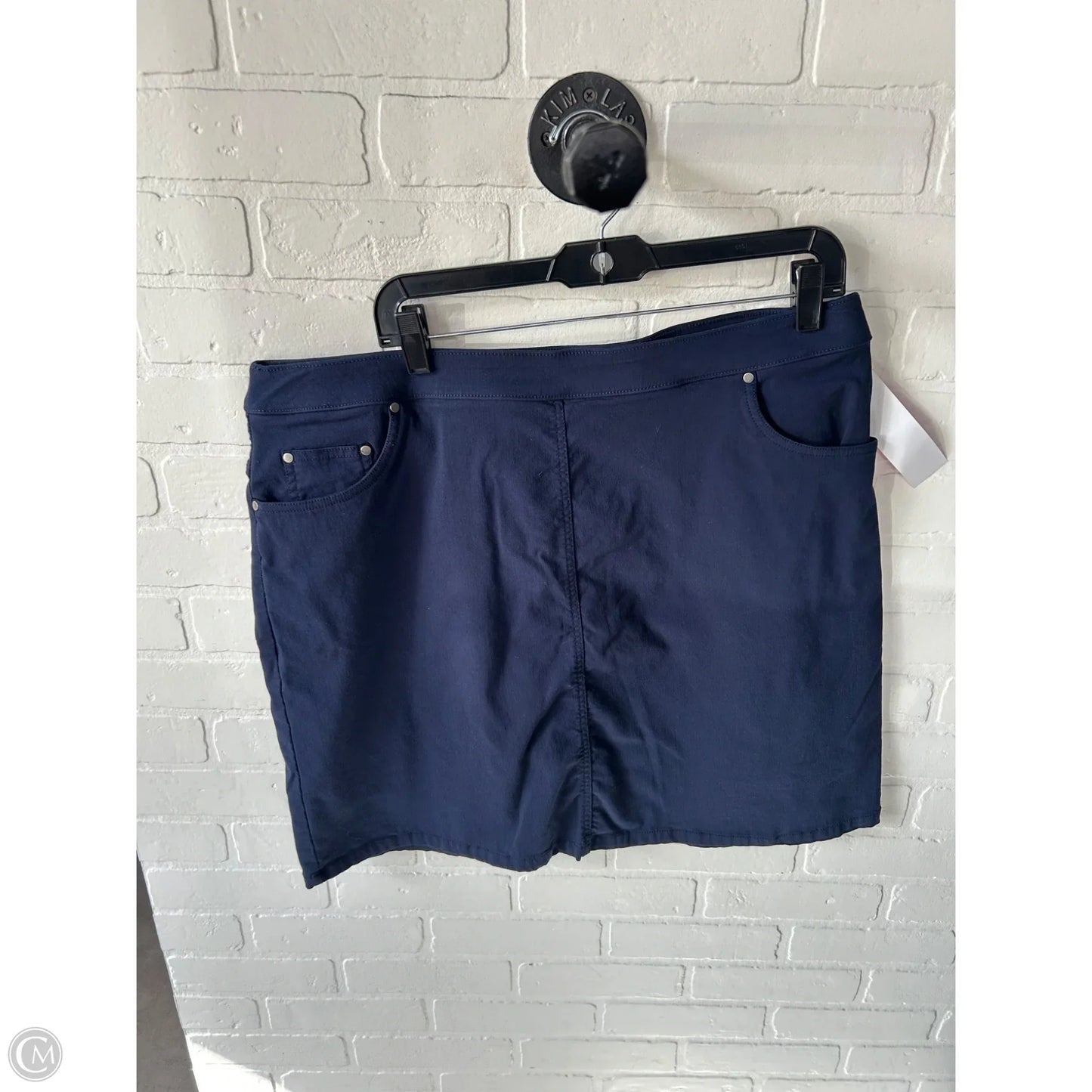 Skort By Hearts Of Palm In Navy, Size: 16