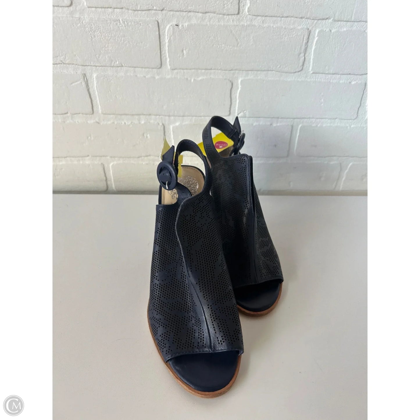 Sandals Heels Stiletto By Vince Camuto In Navy, Size: 8.5