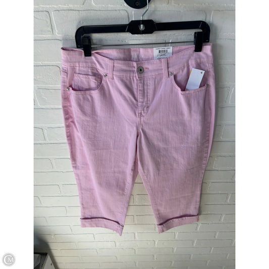 Capris By Style And Co Collection Women In Pink Denim, Size: 10