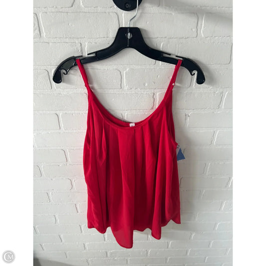 Blouse Sleeveless By Zenana Outfitters In Red, Size: S