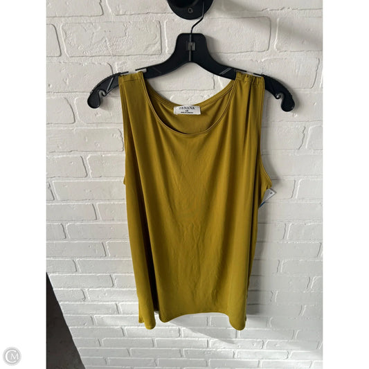 Top Sleeveless By Zenana In Green, Size: 1x