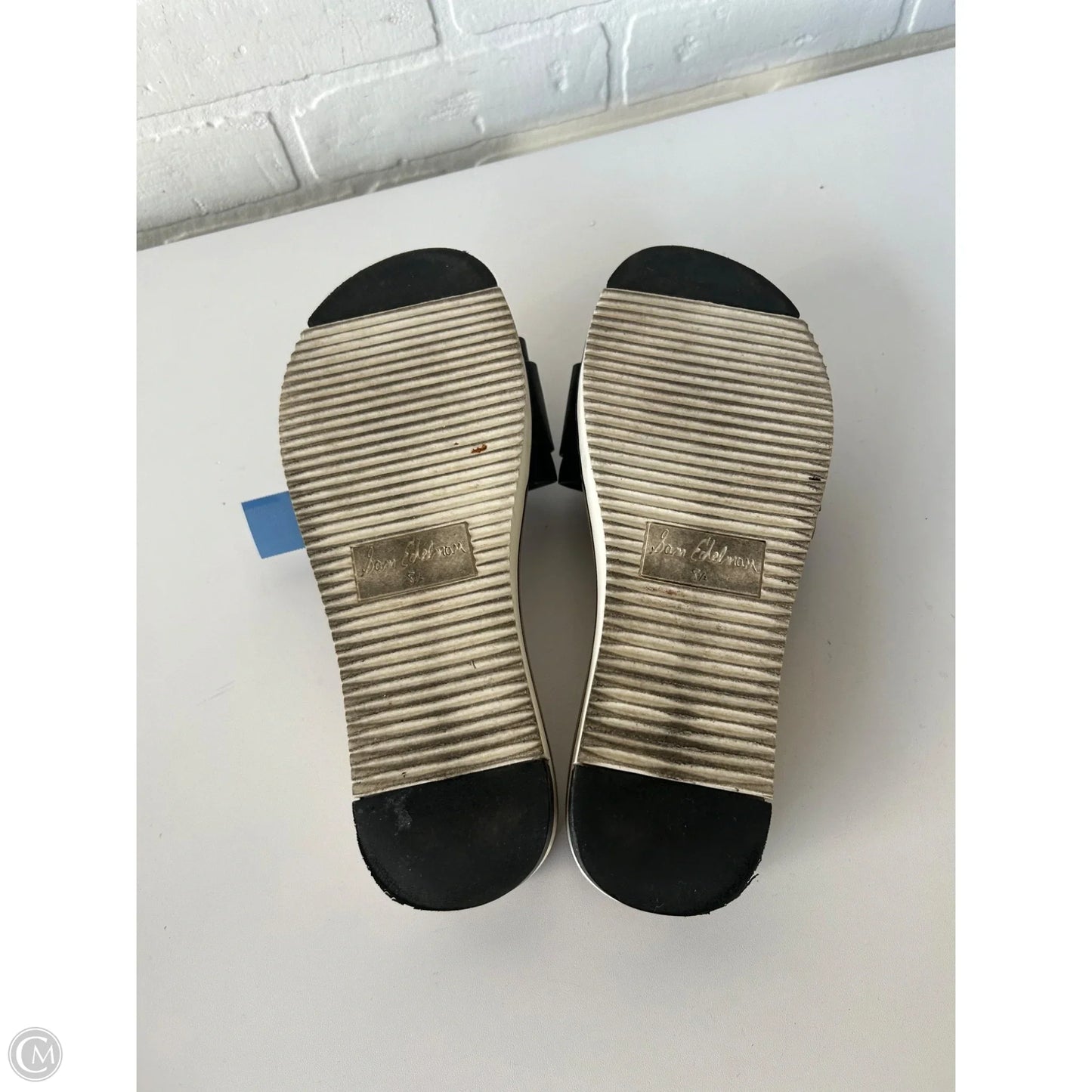 Sandals Flats By Sam Edelman In Black & Tan, Size: 8.5