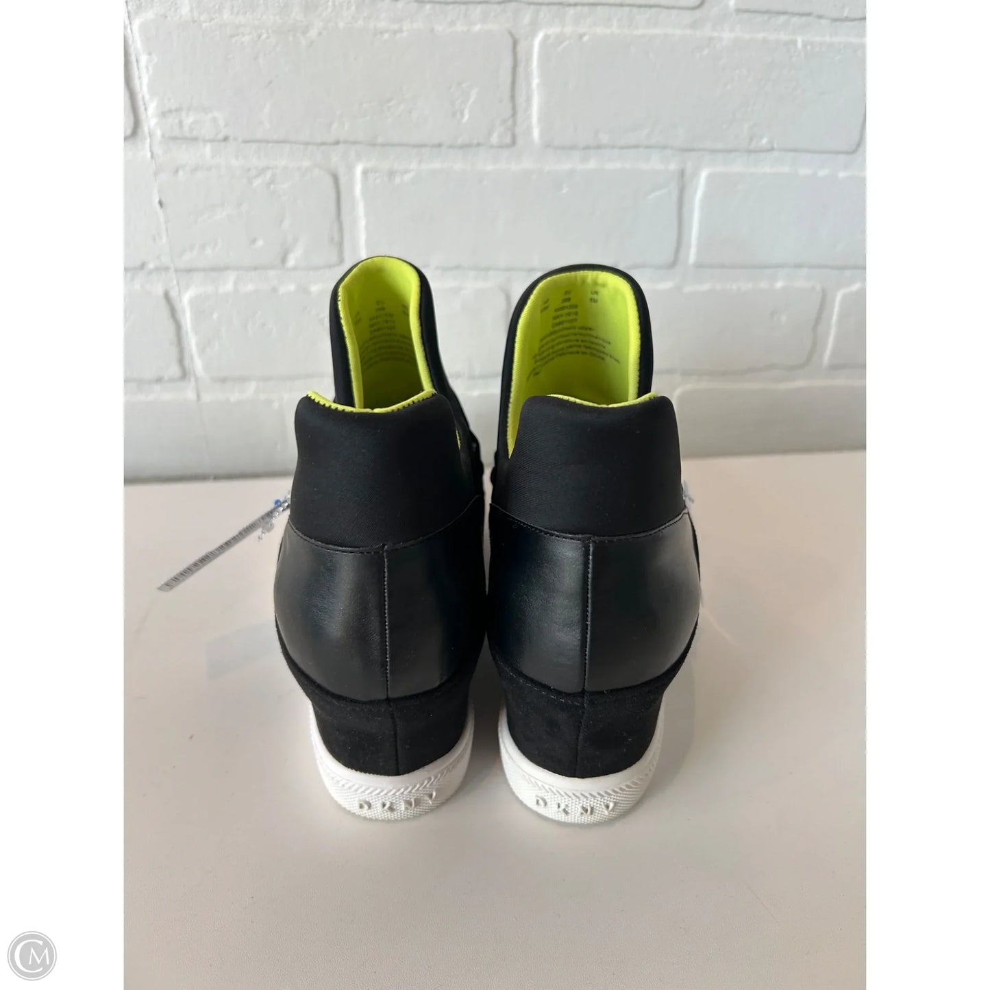 Sandals Heels Wedge By Dkny In Black, Size: 8.5