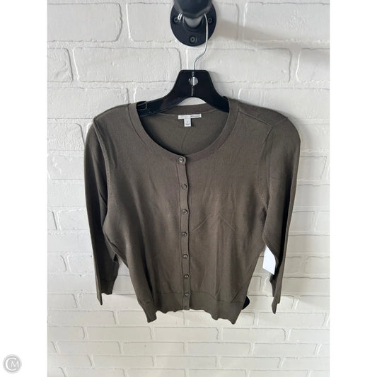 Sweater Cardigan By Halogen In Green, Size: M