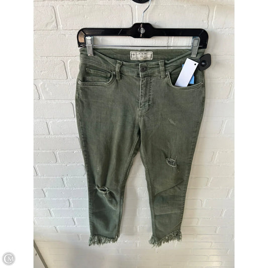 Jeans Skinny By We The Free In Green Denim, Size: 4