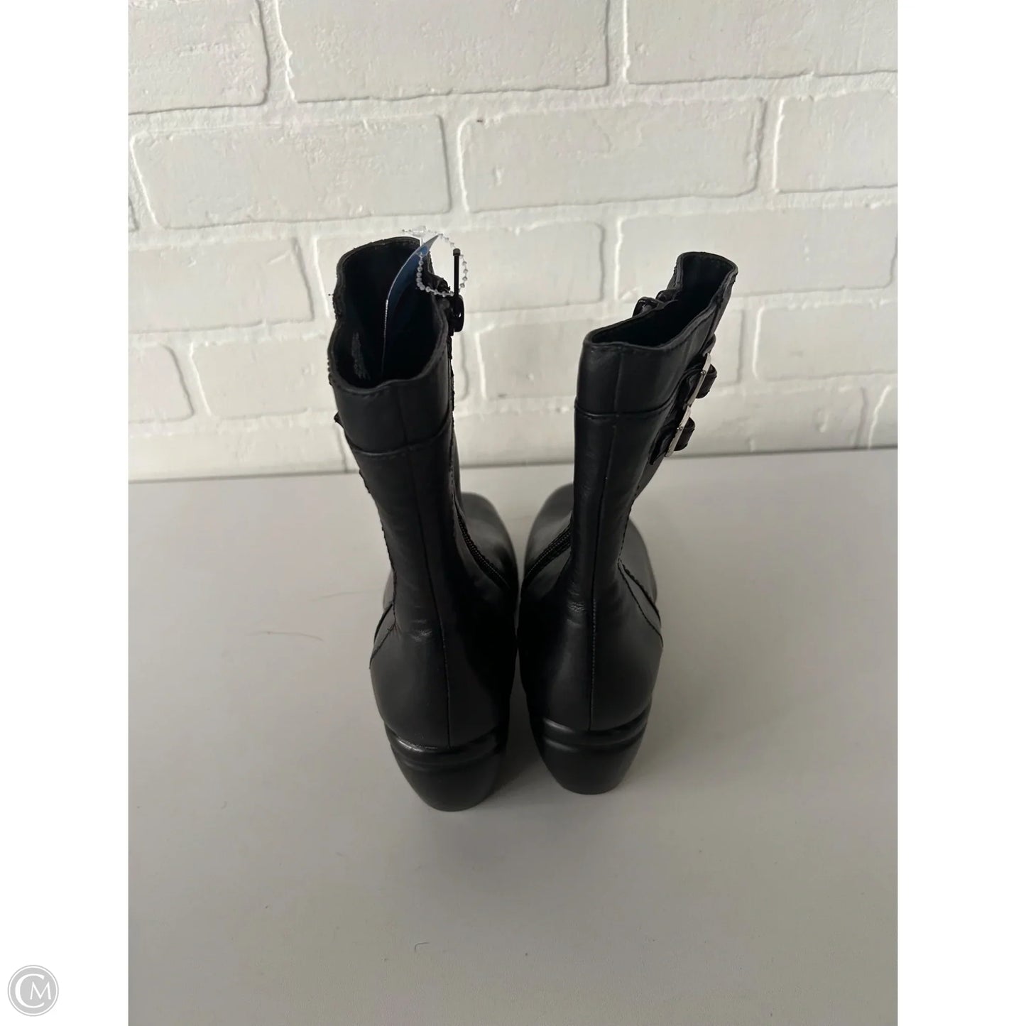 Boots Mid-calf Flats By Nine West In Black, Size: 5