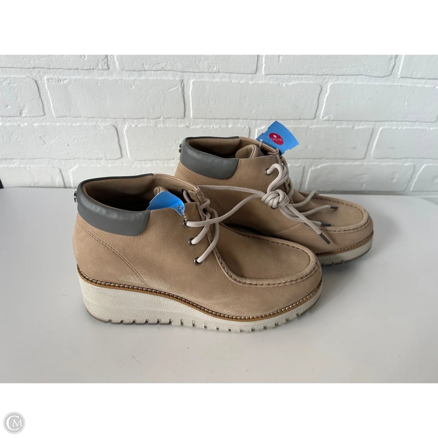 Boots Ankle Heels By Cole-haan In Tan, Size: 8.5