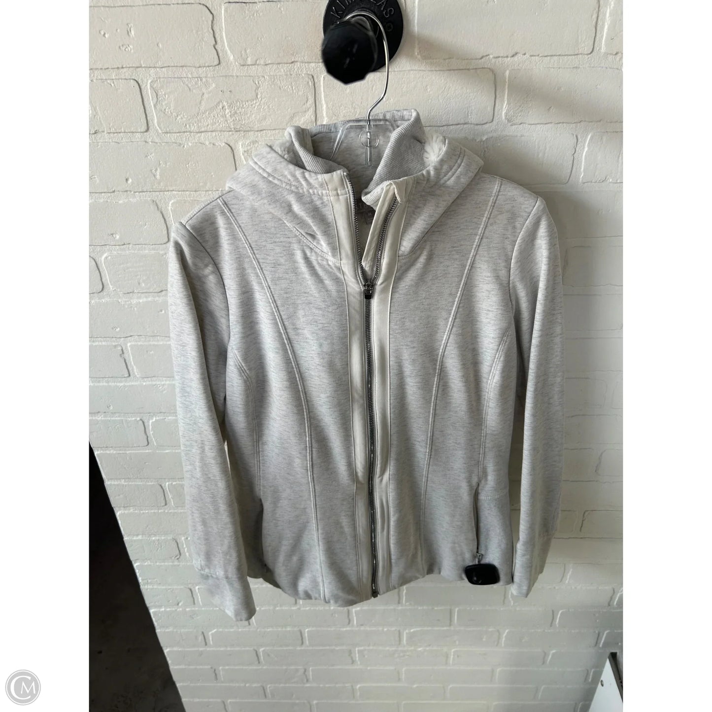 Athletic Jacket By Athleta In Grey, Size: M