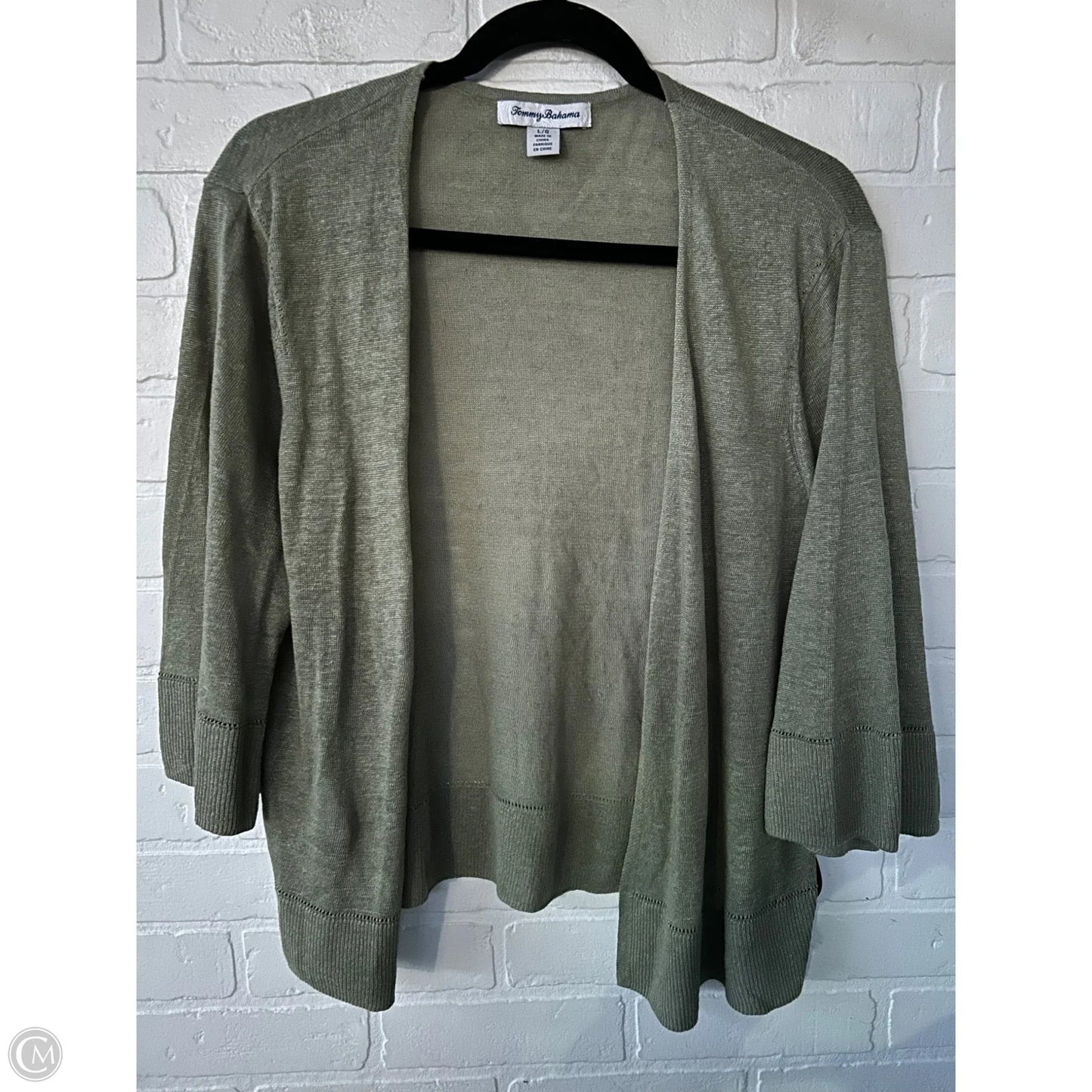 Sweater Cardigan By Tommy Bahama In Green, Size: L