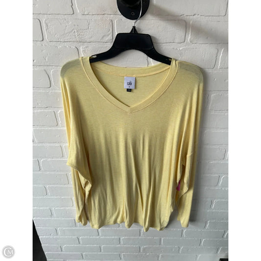 Top Long Sleeve By Cabi In Yellow, Size: M