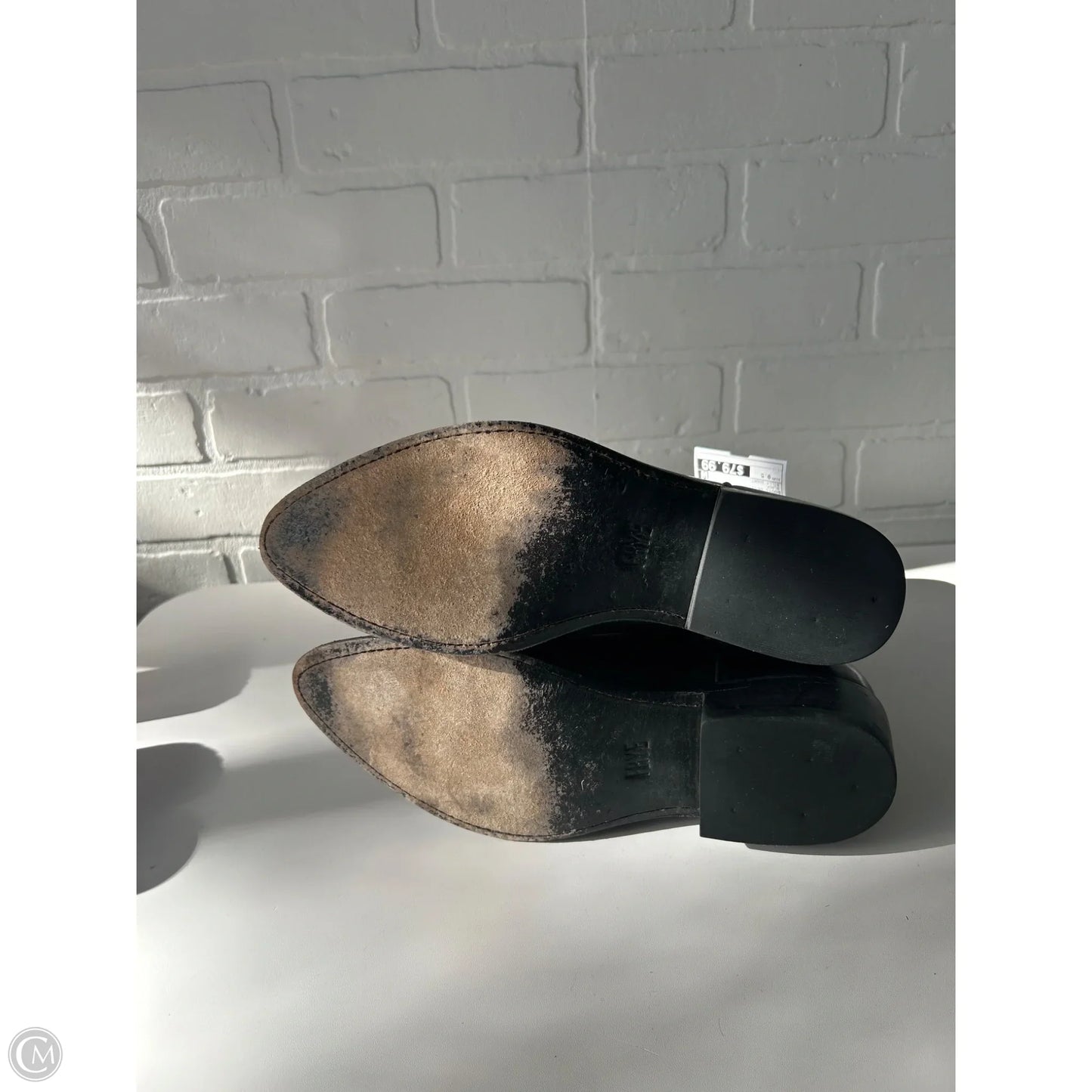 Boots Designer By Frye In Black, Size: 9.5