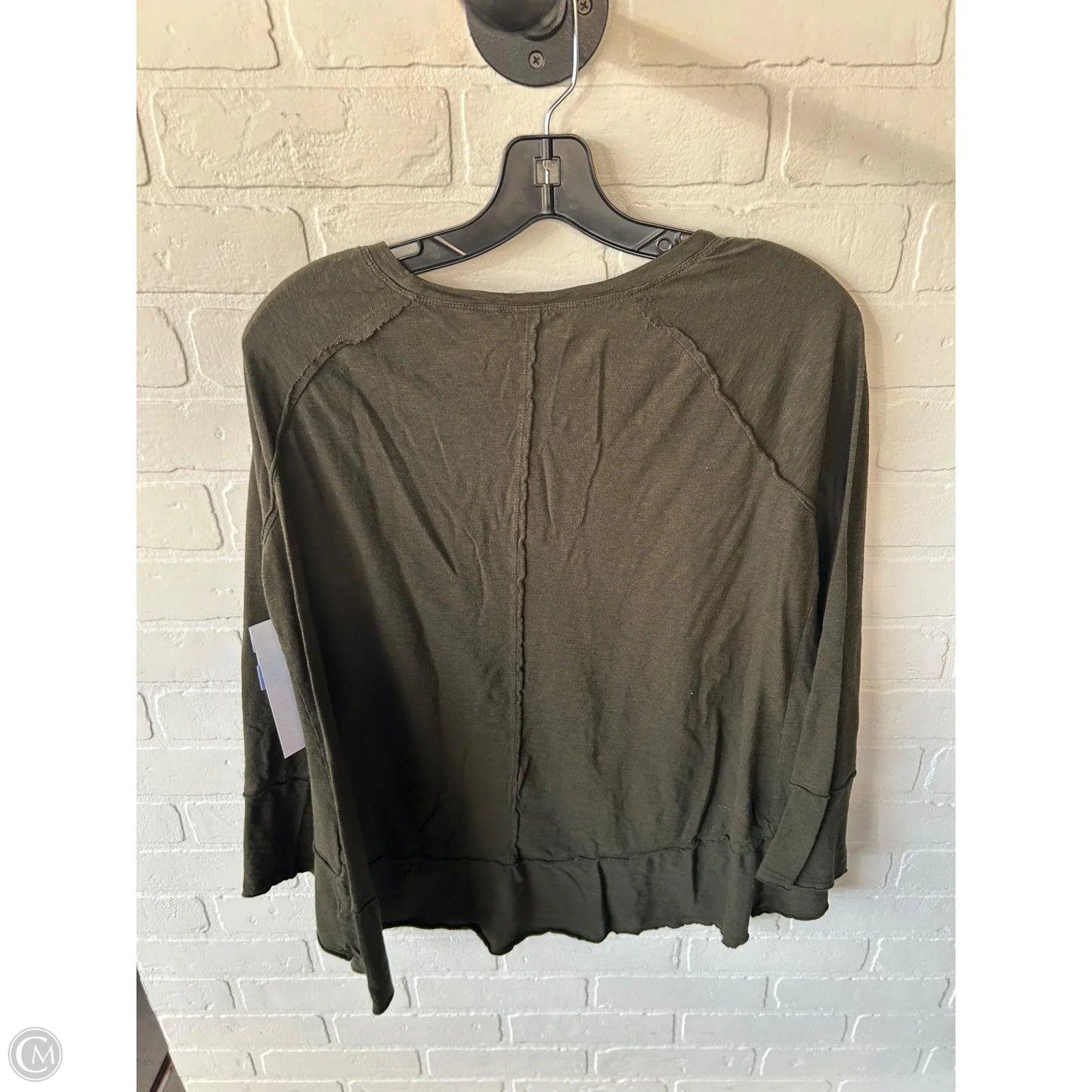 Top Long Sleeve By Style And Company In Green, Size: M