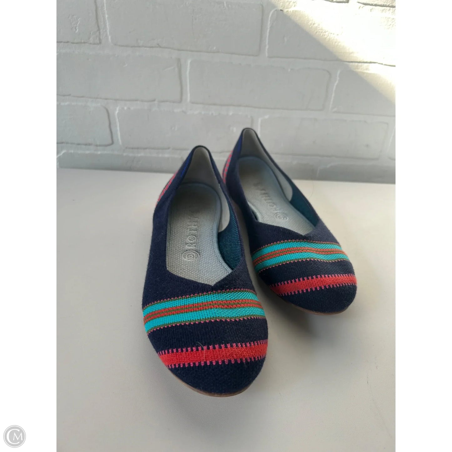 Shoes Flats By Rothys In Blue & Red, Size: 9.5