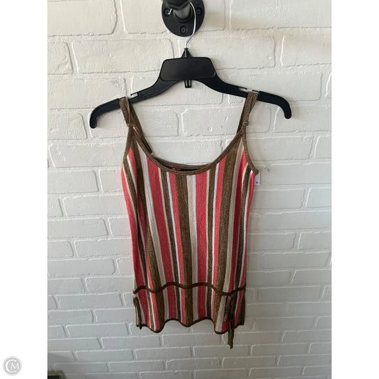 Top Sleeveless By Bebe In Gold & Orange, Size: Xs