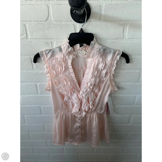 Blouse Sleeveless By Converse In Pink, Size: Xs