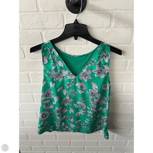 Top Sleeveless By A New Day In Green & White, Size: S