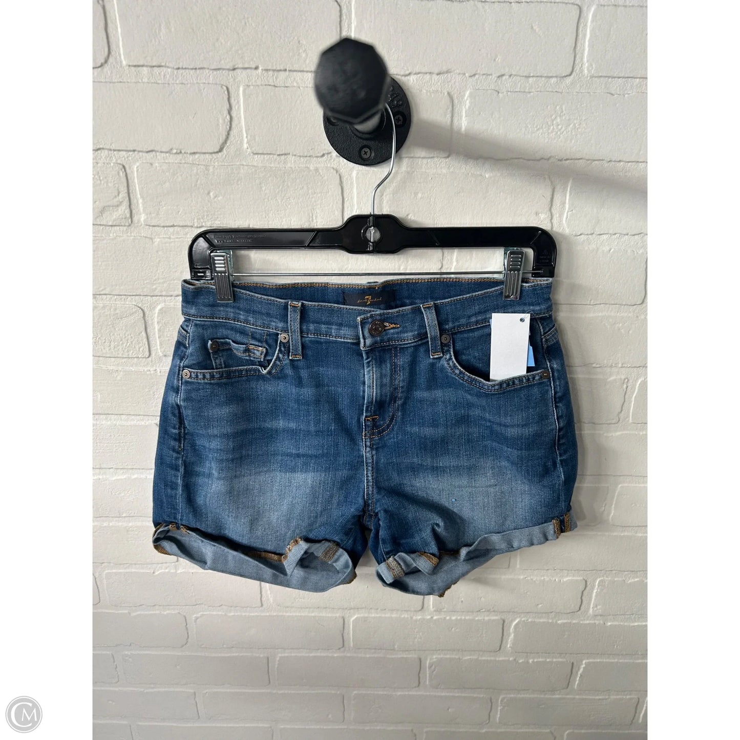 Shorts By 7 For All Mankind In Blue Denim, Size: 2
