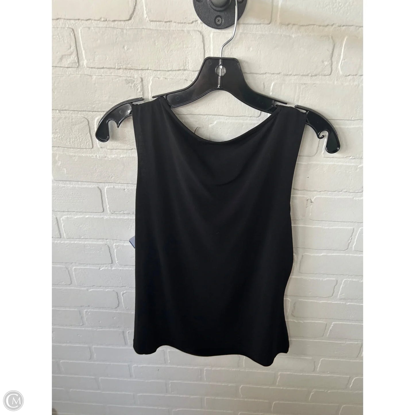 Blouse Sleeveless By Calvin Klein In Black & Blue, Size: L