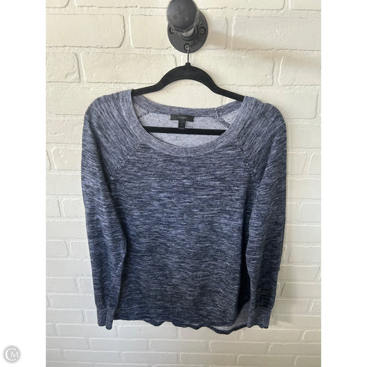 Sweater By J. Crew In Blue & Grey, Size: L