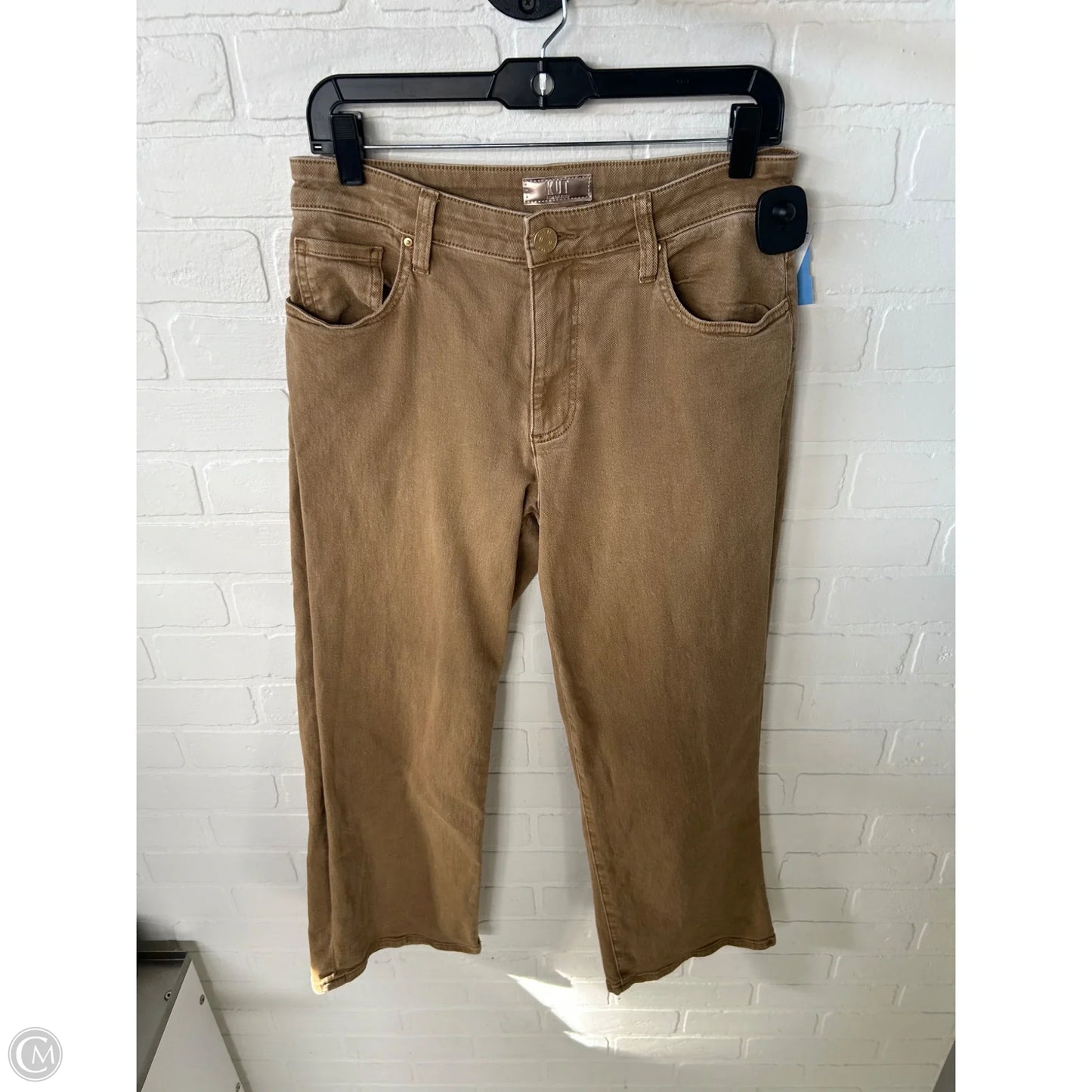 Jeans Wide Leg By Kut In Tan Denim, Size: 6