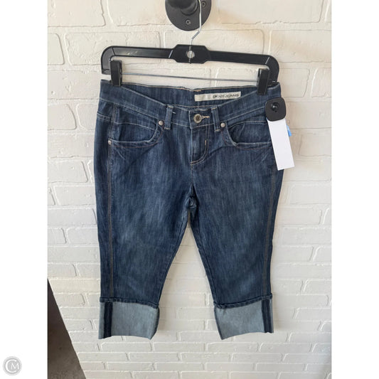 Jeans Cropped By Dkny In Blue Denim, Size: 2