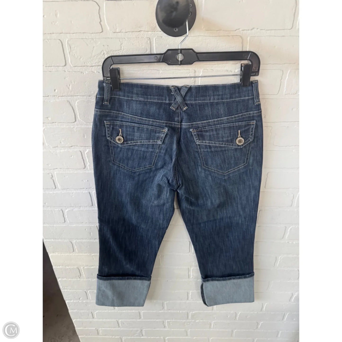 Jeans Cropped By Dkny In Blue Denim, Size: 2