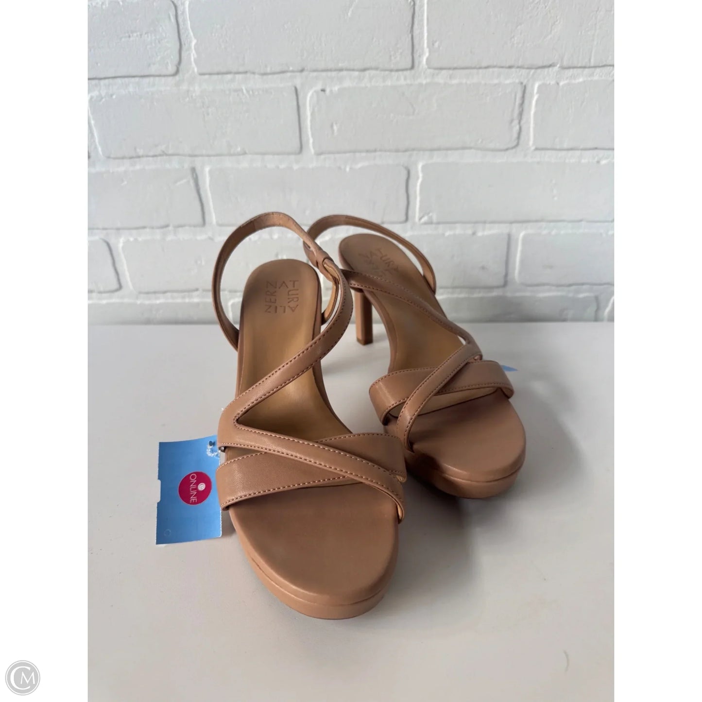 Sandals Heels Stiletto By Naturalizer In Tan, Size: 8