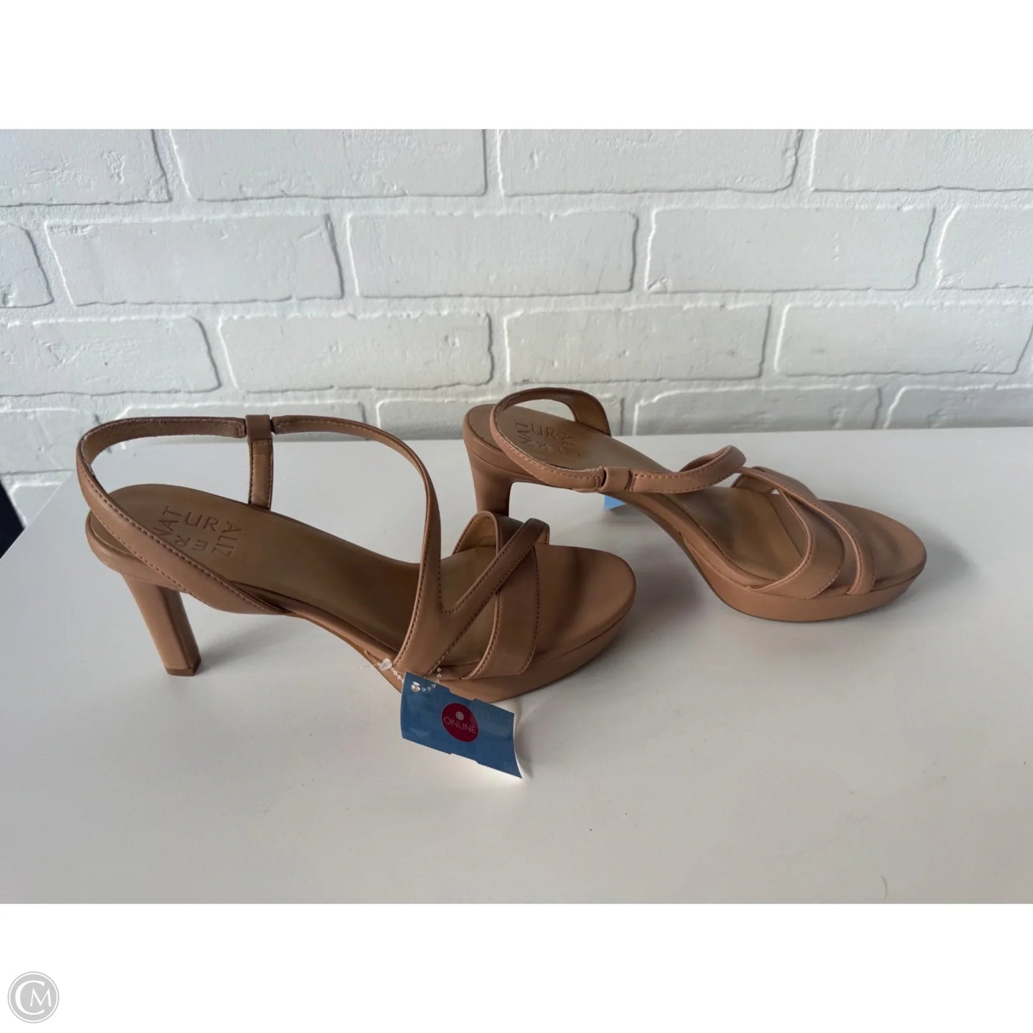 Sandals Heels Stiletto By Naturalizer In Tan, Size: 8