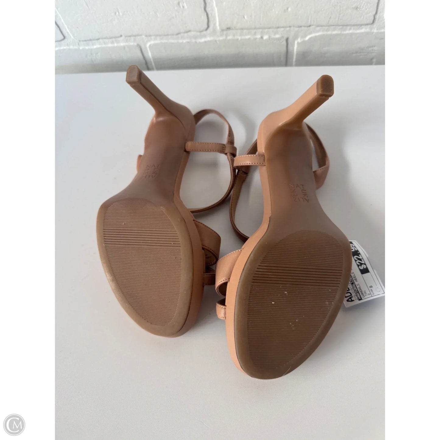 Sandals Heels Stiletto By Naturalizer In Tan, Size: 8