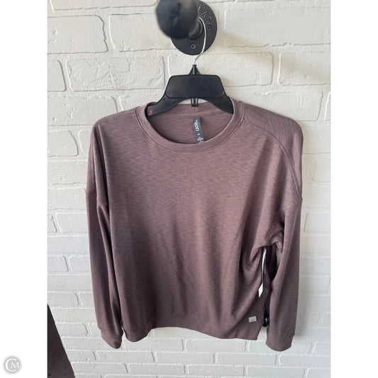 Athletic Top Long Sleeve Crewneck By Vuori In Brown & Pink, Size: Xs