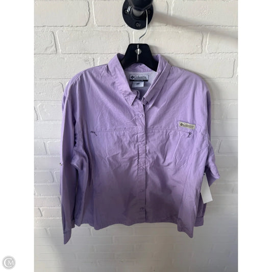 Top Long Sleeve By Columbia In Purple, Size: Xxl