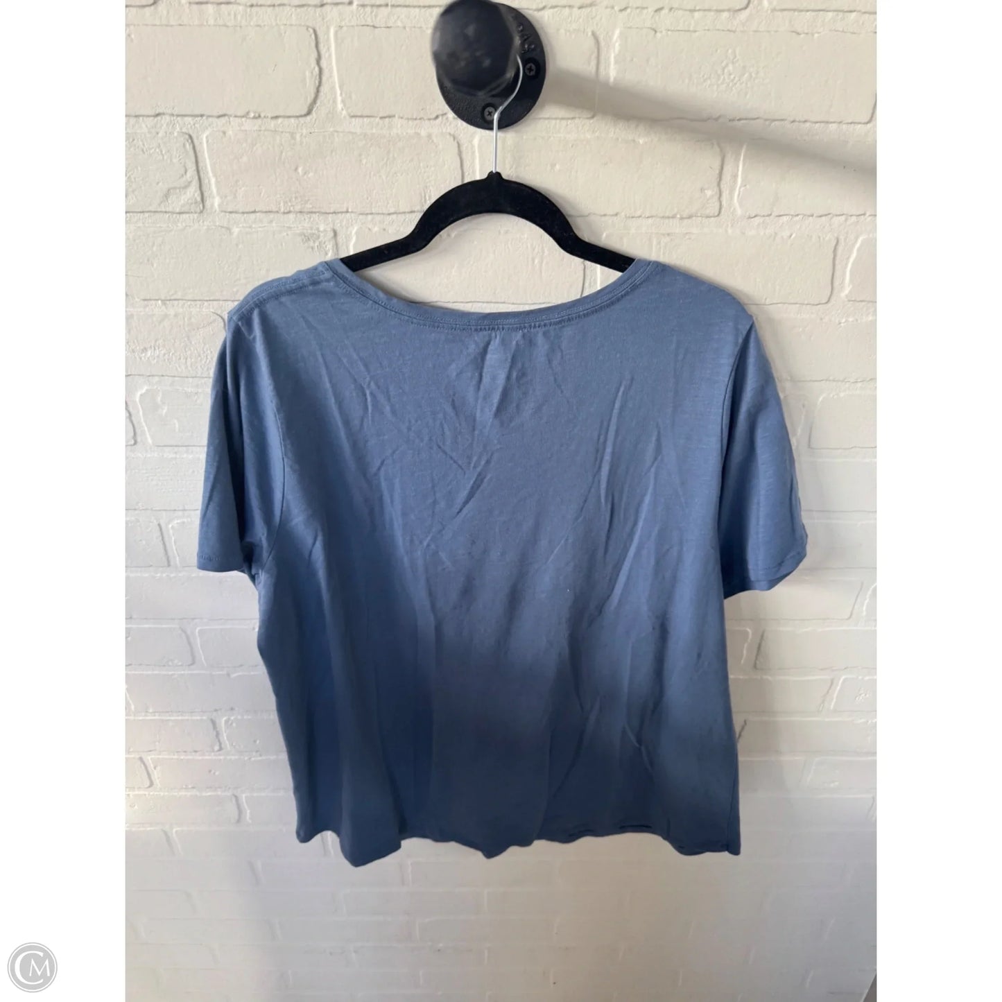 Top Short Sleeve Basic By Sonoma In Blue, Size: 1x