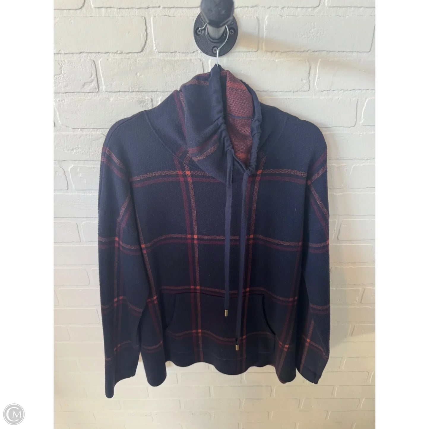 Sweater By Max Studio In Blue & Red, Size: Xl